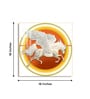 Winged Horse Harmony Glass Finish Square Wall Art