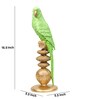 Wings of Beauty Parrot Green & Gold Polyresin Figurine