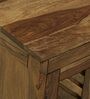 Ritz Sheesham Wood Study Table in Rustic Teak Finish