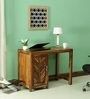 Ritz Sheesham Wood Study Table in Rustic Teak Finish
