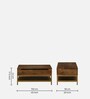 Galison Solid Wood Coffee Table In Provinvial Teak Finish With LiftTop