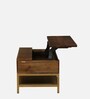 Galison Solid Wood Coffee Table In Provinvial Teak Finish With LiftTop