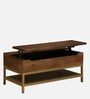 Galison Solid Wood Coffee Table In Provinvial Teak Finish With LiftTop