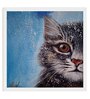 Winter Kitty Handmade Acrylic Paint On Canvas Unframed