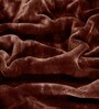 Beige Double Sided Heavy 2 Layer Blanket With Crochet Lace Edge