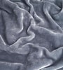 Beige Grey Winter Mink Double Layer Heavy Cloudy Silky-Soft Single Blanket With Crochet Lace Edge