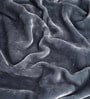 Grey Winter Mink Double Layer Heavy Cloudy Silky-Soft Single Blanket With Crochet Lace Edge
