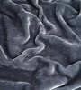 Grey Double Sided Heavy 2 Layer Blanket With Crochet Lace Edge