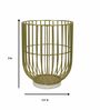 Wire Basket Gold Iron &
Stone Candle Holder