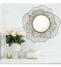 Golden Wired Design Decorative Mirror
