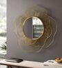 Golden Wired Design Decorative Mirror