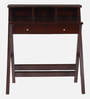 Wisdom Teak Wood Study Table In Brown Finish
