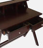 Wisdom Teak Wood Study Table In Brown Finish