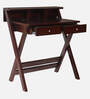 Wisdom Teak Wood Study Table In Brown Finish