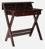 Wisdom Teak Wood Study Table In Brown Finish
