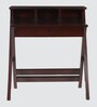 Wisdom Solid Wood Writing Table in Brown Finish