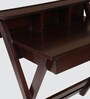 Wisdom Solid Wood Writing Table in Brown Finish