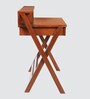 Wisdom Solid Wood Writing Table in Teak Finish