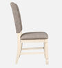 Wisp Solid wood Dining Chair In Antique White Colour (Set Of 2)