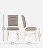 Wisp Solid wood Dining Chair In Antique White Colour (Set Of 2)