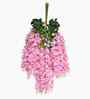 Set Of 12 Pink Plastic 3.7 Wisteria Hanging Artificial Flowers