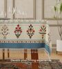 Wisteria off white Floral Sicilia Table Cover ( 6 Seater  )