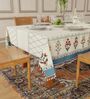 Wisteria off white Floral Sicilia Table Cover ( 6 Seater  )
