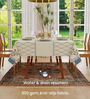 Wisteria off white Floral Sicilia Table Cover ( 6 Seater  )