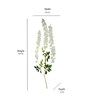 Wisteria White Cloth & Metal Artificial Flowers