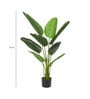 Green Artificial Banana Floor Plant with Black Pot