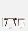 Witten Solid Wood Study Table in Irish Walnut Finish