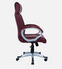 Wiwneags High Back Executive Chair In Maroon Colour
