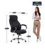 Wiz High Back Executive Chair in Black Colour