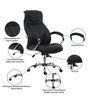 Wiz High Back Executive Chair in Black Colour