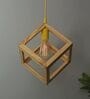 Wizard Beige Wood Hanging Light
