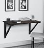 Wizard Wall Mounted Table in Dark Brown