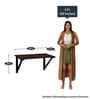Wizard Wall Mounted Table in Dark Brown