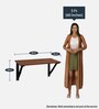 Wizard Wall Mounted Table in Acacia Dark Finish