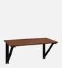 Wizard Wall Mounted Table in Acacia Dark Finish