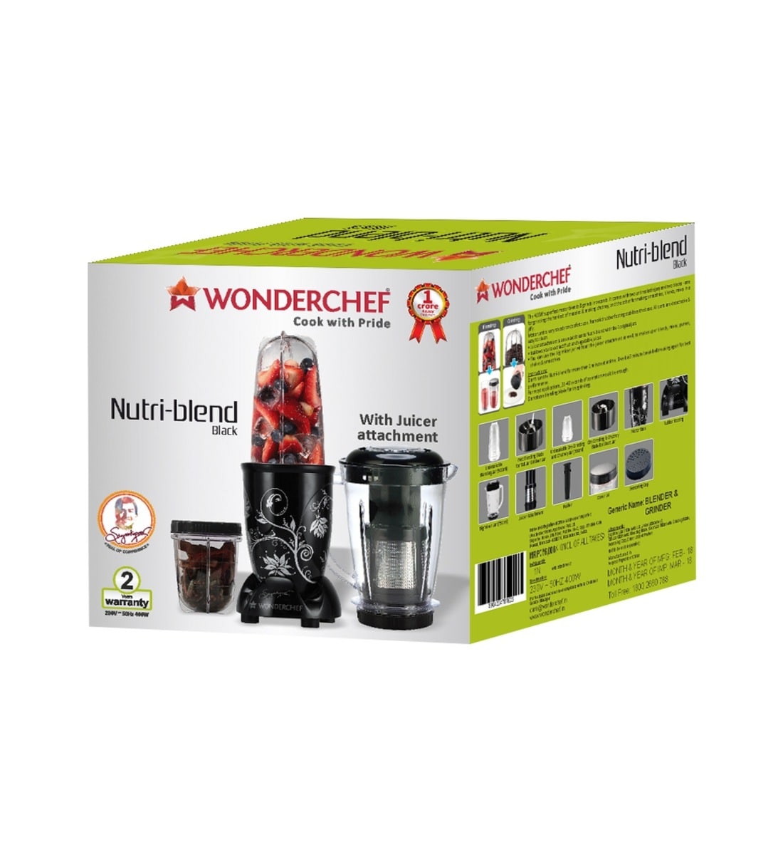 wonderchef nutri blend ckm complete kitchen set