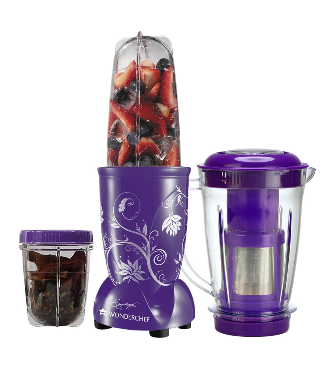 Buy Wonderchef NutriBlend Purple with Juicer Attachment Online