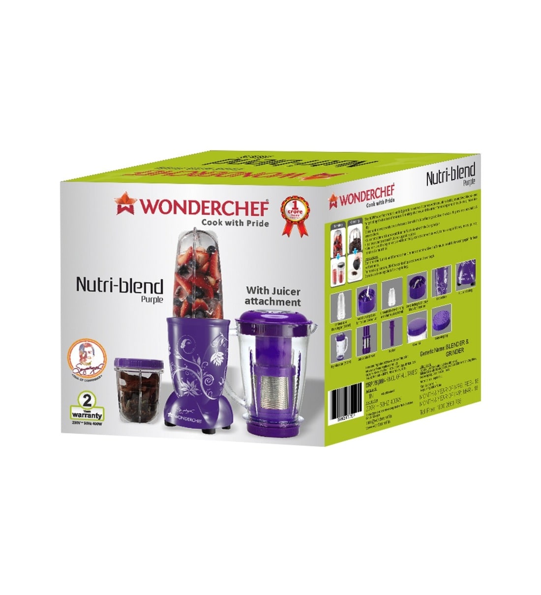 wonderchef nutri blend ckm complete kitchen set