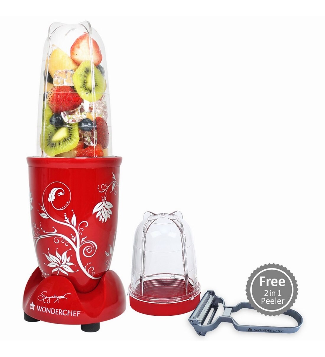 Buy 400W NutriBlend with Free Servin Glass Set (Red) Online Blenders