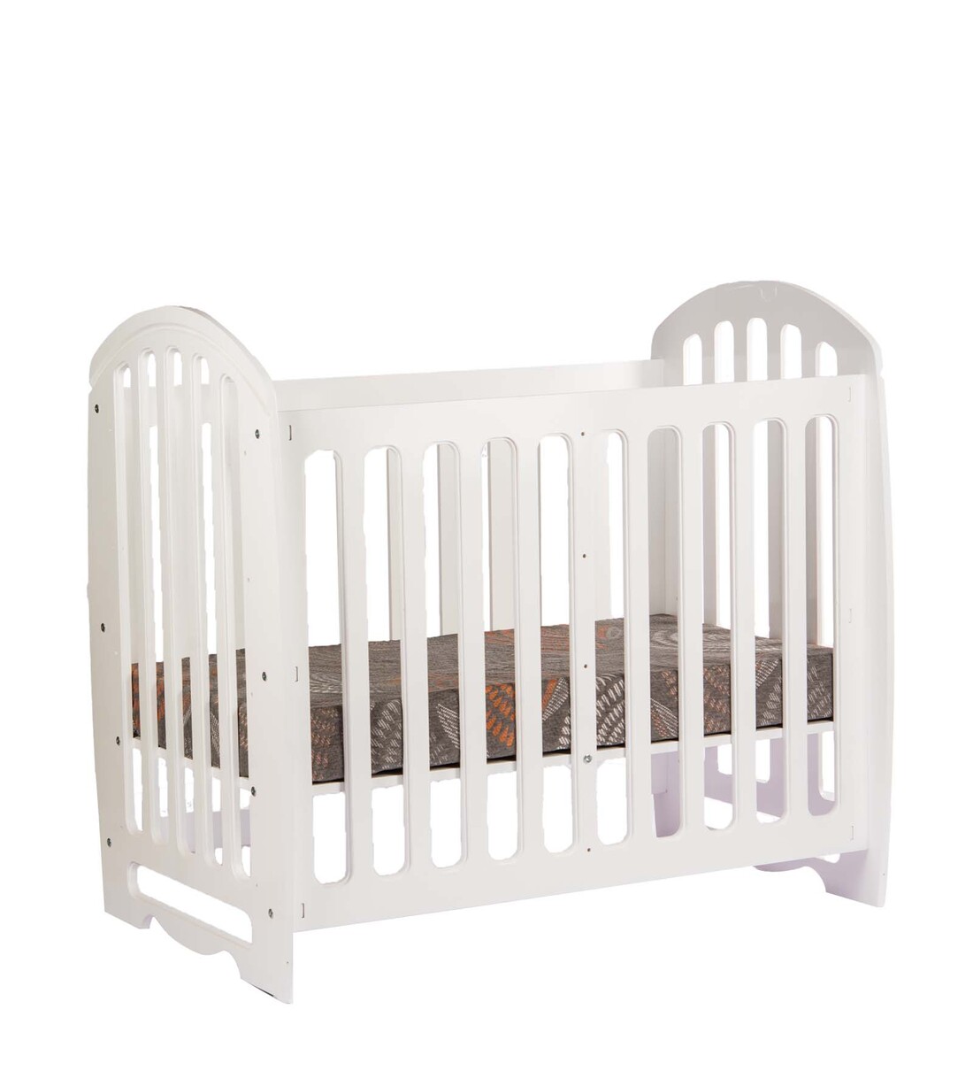 white timber cot