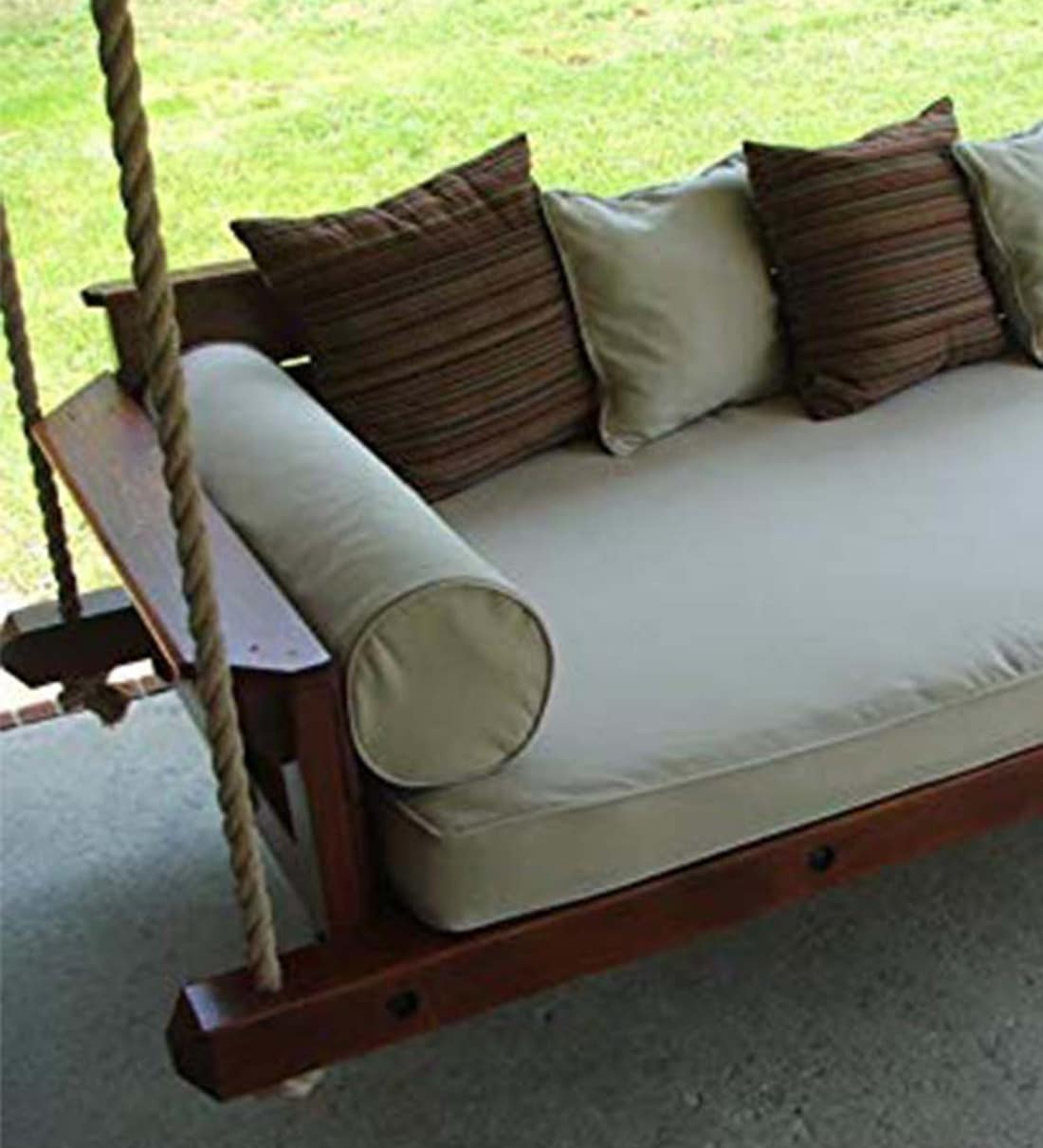 Buy Solid Wood Swing in Brown Colour by AD Online Swings