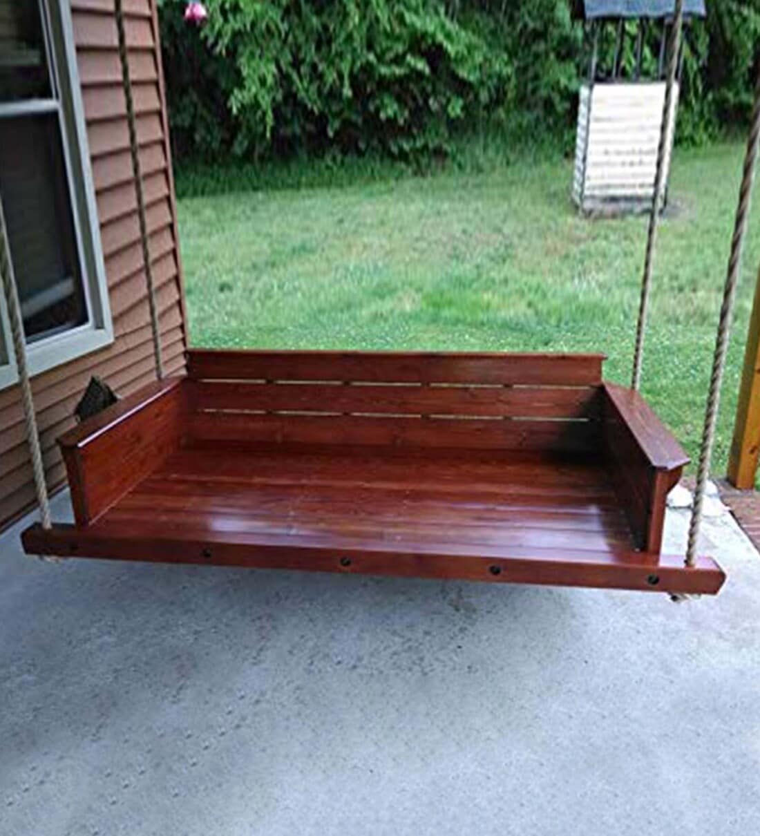 Buy Solid Wood Swing in Brown Colour by AD Online Swings