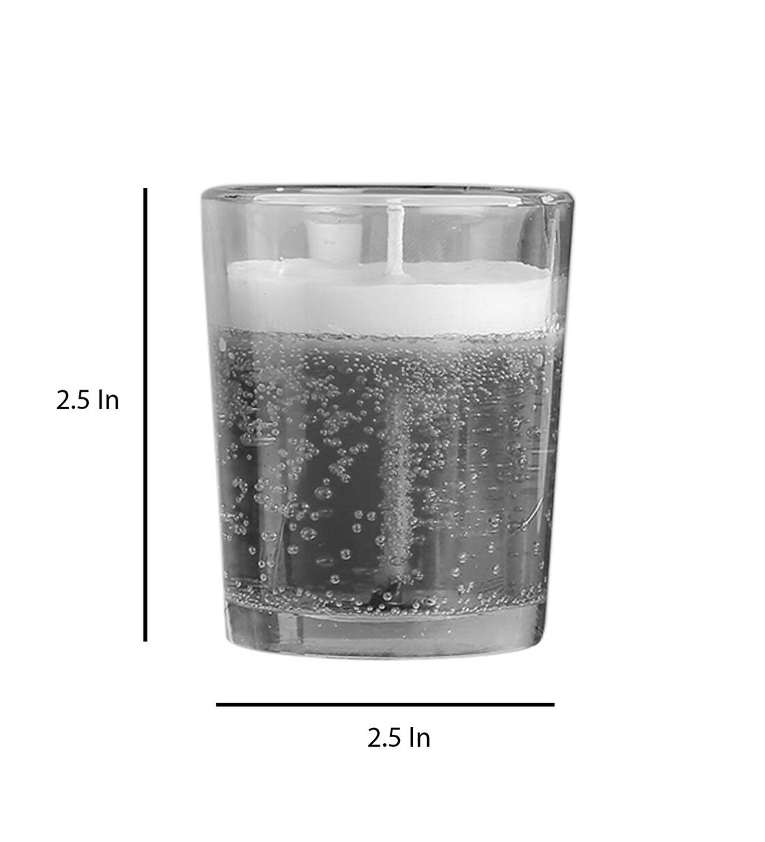 Buy Woody Brown Gel Candle Set of 4 Decorative Candles by Joyous Beam