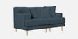 Woody Fabric 2 Seater Sofa In Cobalt Blue Colour Woody Fabric 2 Seater Sofa In Cobalt Blue Colour