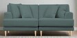 Woody Fabric 2 Seater Sofa In Pista Green Colour
