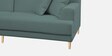 Woody Fabric 2 Seater Sofa In Pista Green Colour